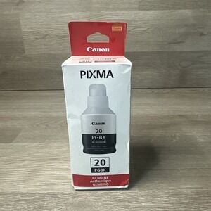 Genuine‎ Canon GI-20 Black Bottled Ink 3383C001 170ml MegaTank G5020 G6020 G7020